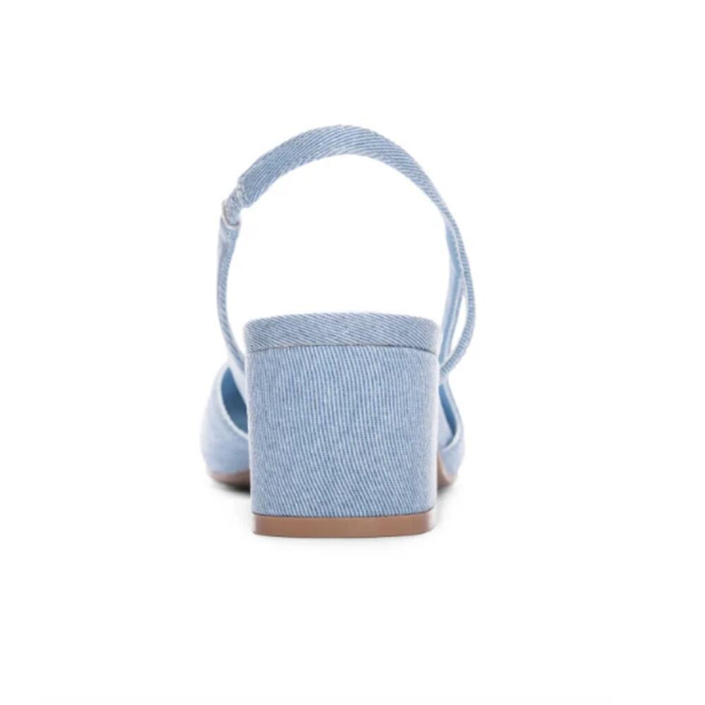 Chinese Laundry Women's Blue Rozie Denim Slingback Pumps Size 8.5M - Picture 4 of 11